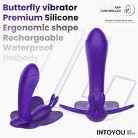 Intoyou Wingy vlindervibrator paars met app