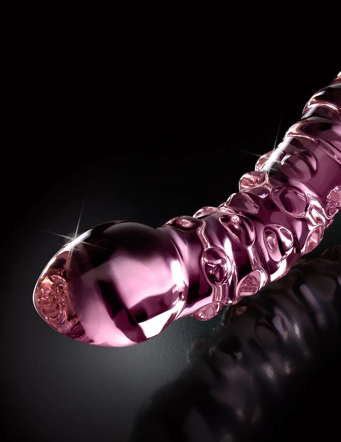 Pipedream Icicles No. 55 glazen dildo dubbelzijdig roze