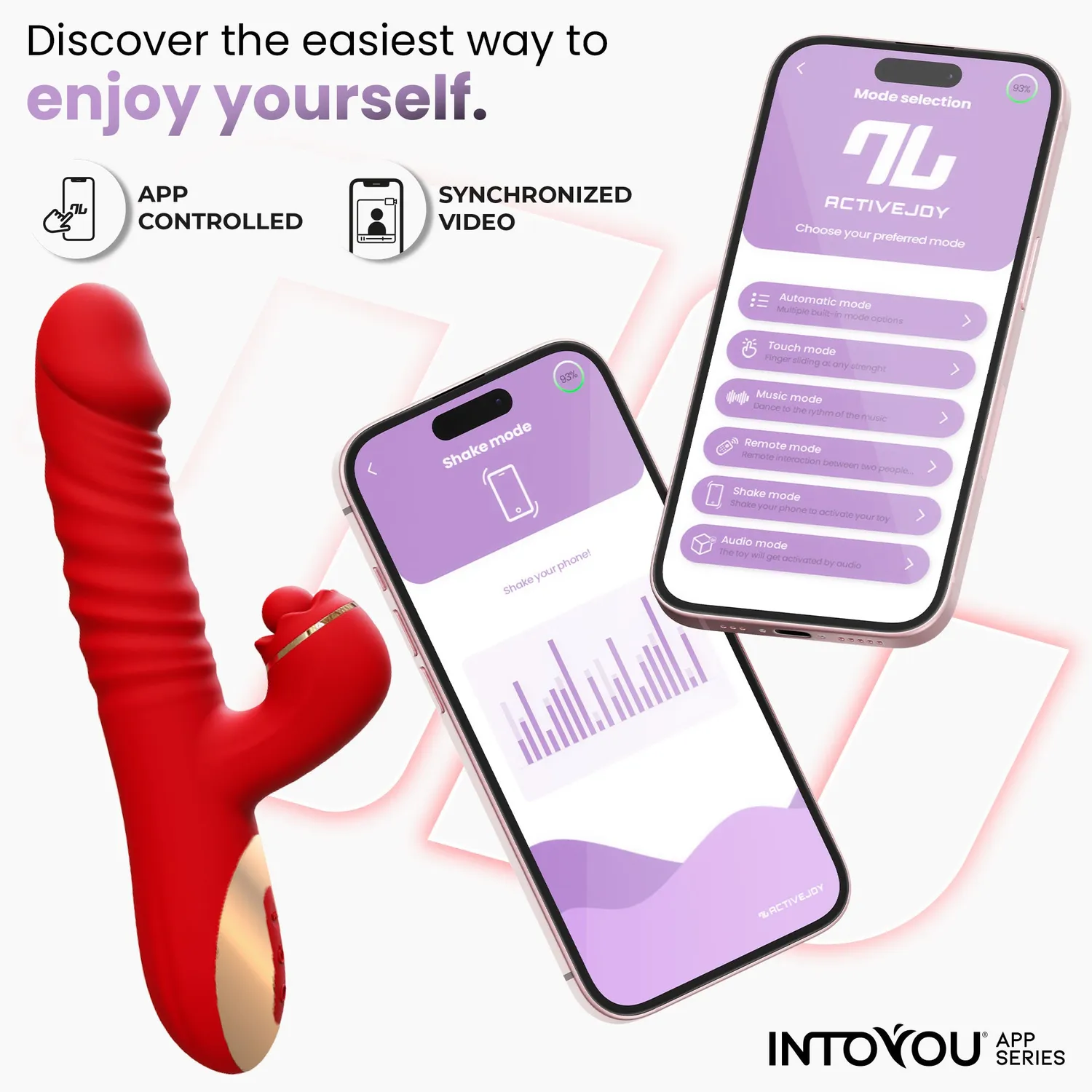 Intoyou Ascen vibrator met thrusting en app