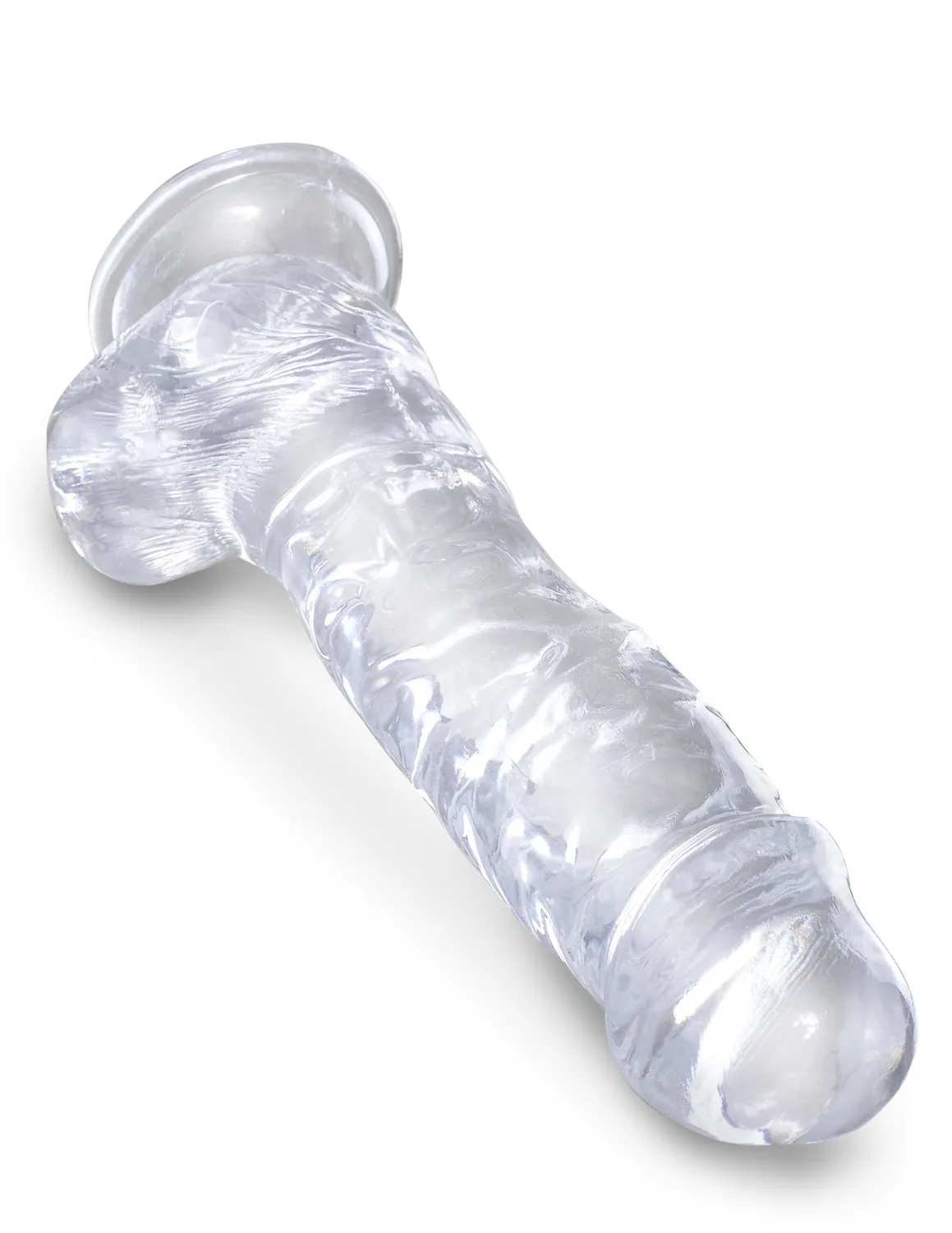 Pipedream King Cock Clear 8 inch realistische dildo transparant