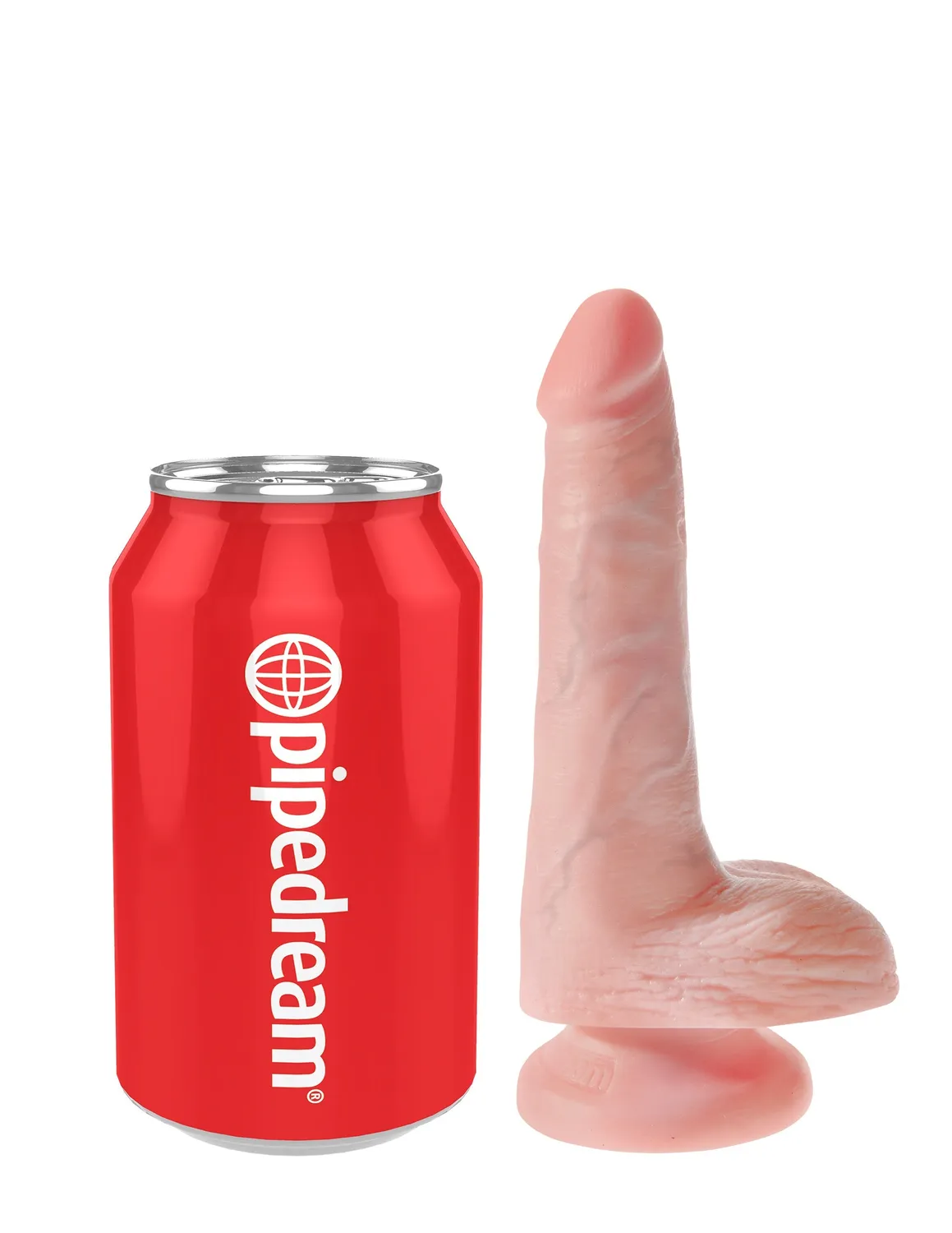 Pipedream King Cock 6 inch dildo met ballen licht