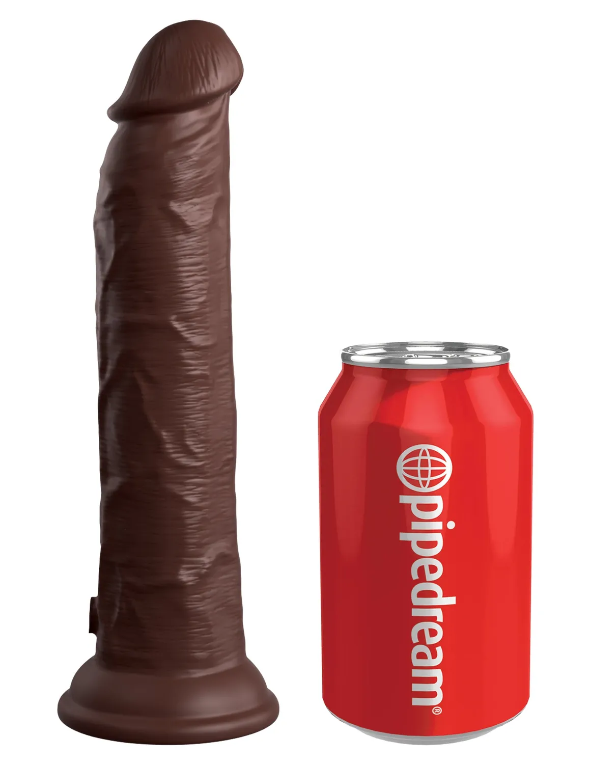 Pipedream King Cock 9 Vibrating Silicone Dual Density dildo remote