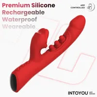 Intoyou Trixy Rabbit Vibrator met App tikkend 4 motors