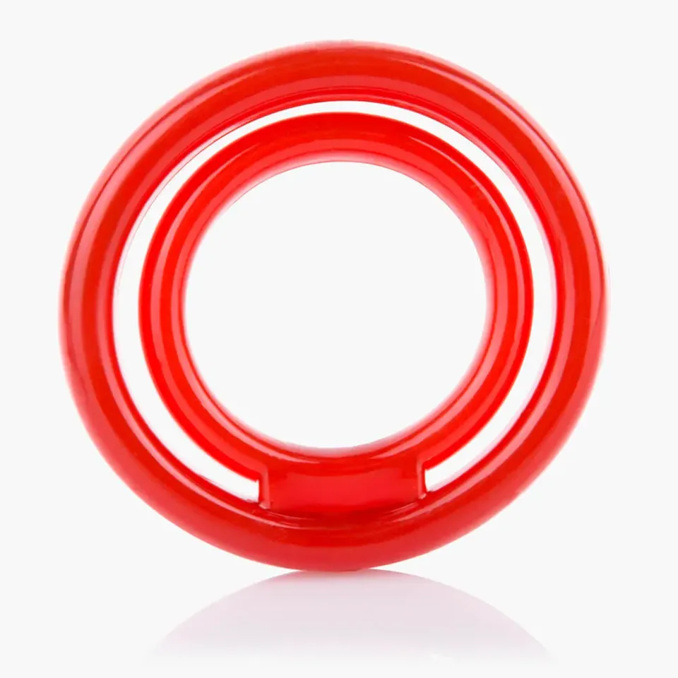 Screaming O Ring O 2 Dubbele Cockring Rood rekbaar