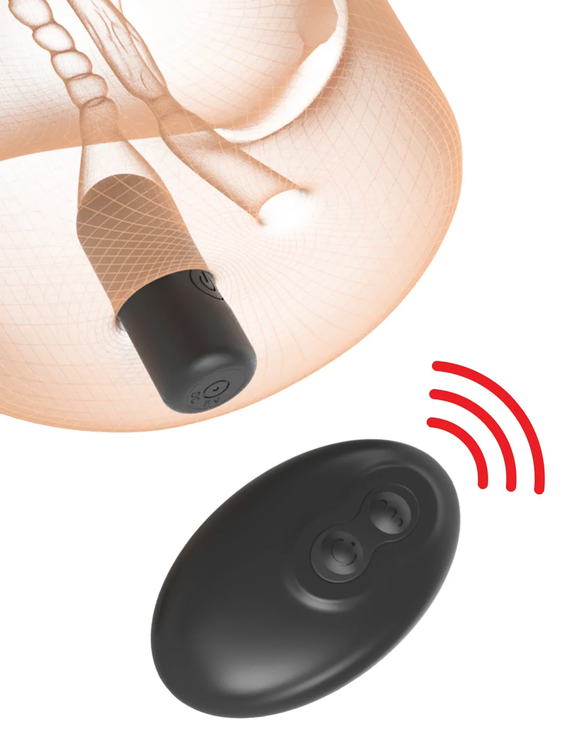 Pipedream PDX Plus Double Pounder vibrerende masturbator squeeze