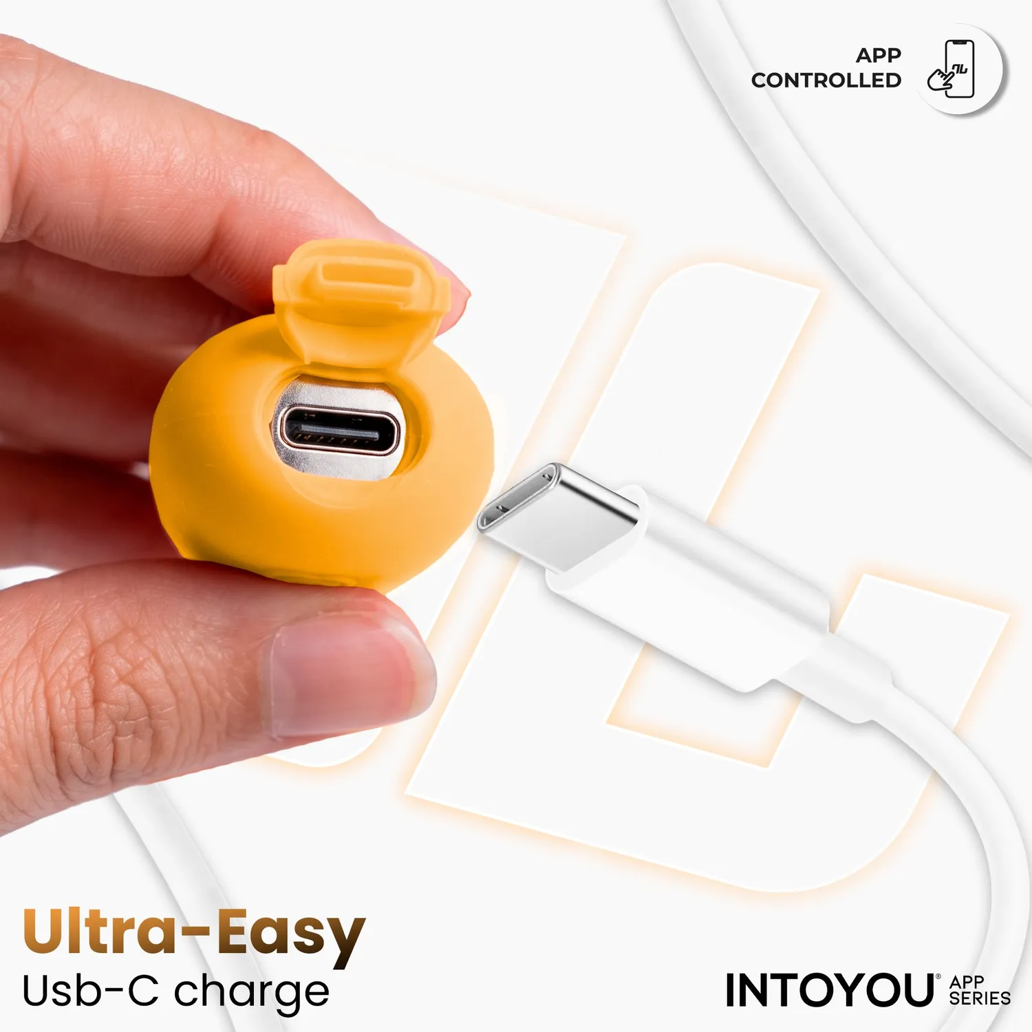 Intoyou NexEgg Motion vibratie-ei oranje-roze met app