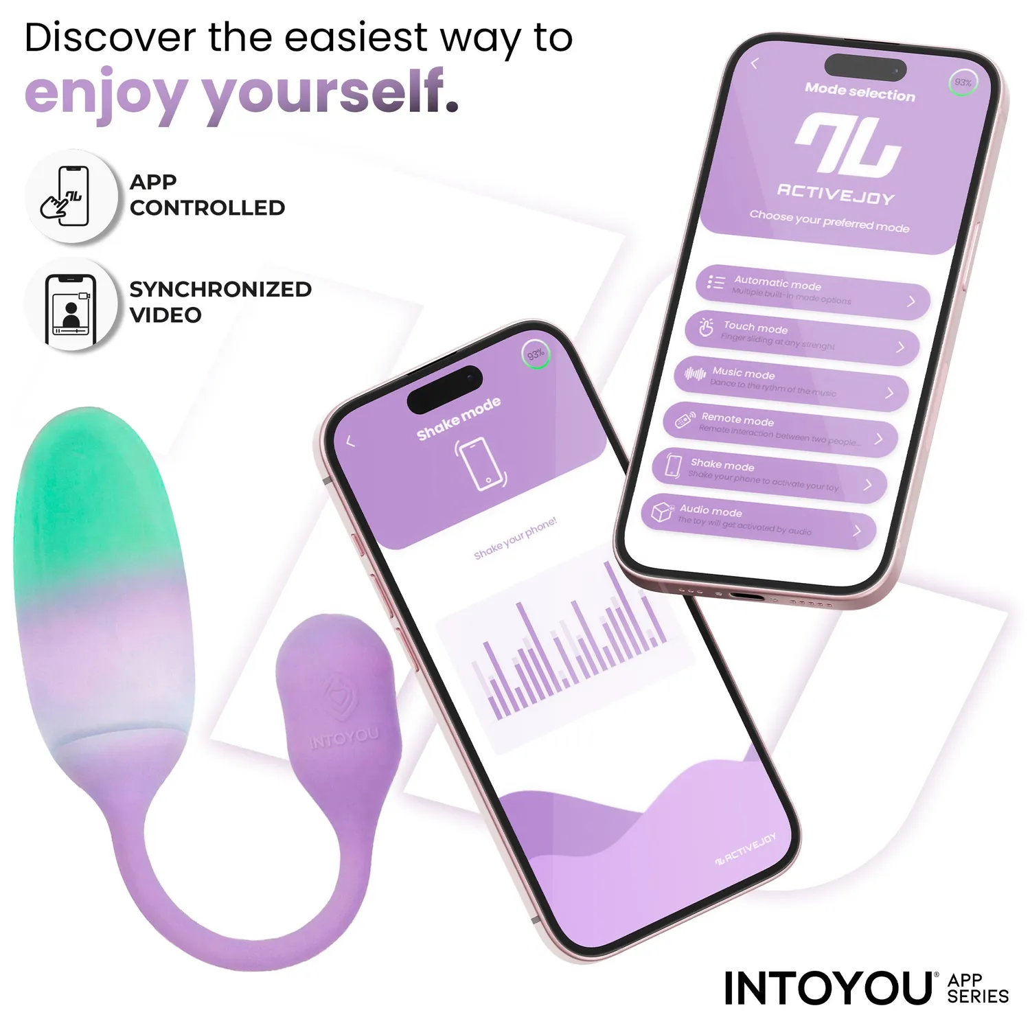 Intoyou NexEgg Tril-ei met App Lila/Pistache 10 standen