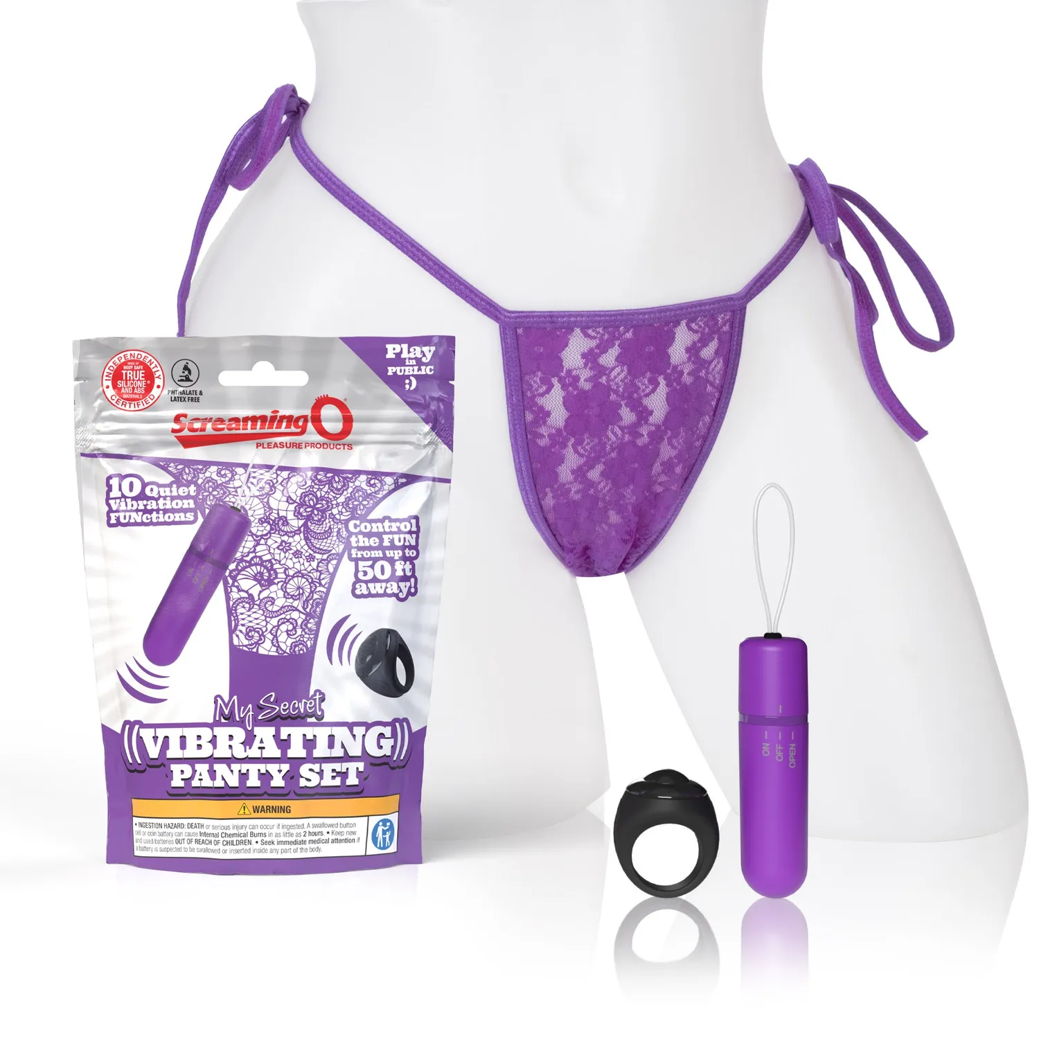 Screaming O My Secret 4T panty vibrator zwart – met ringafstandsbediening