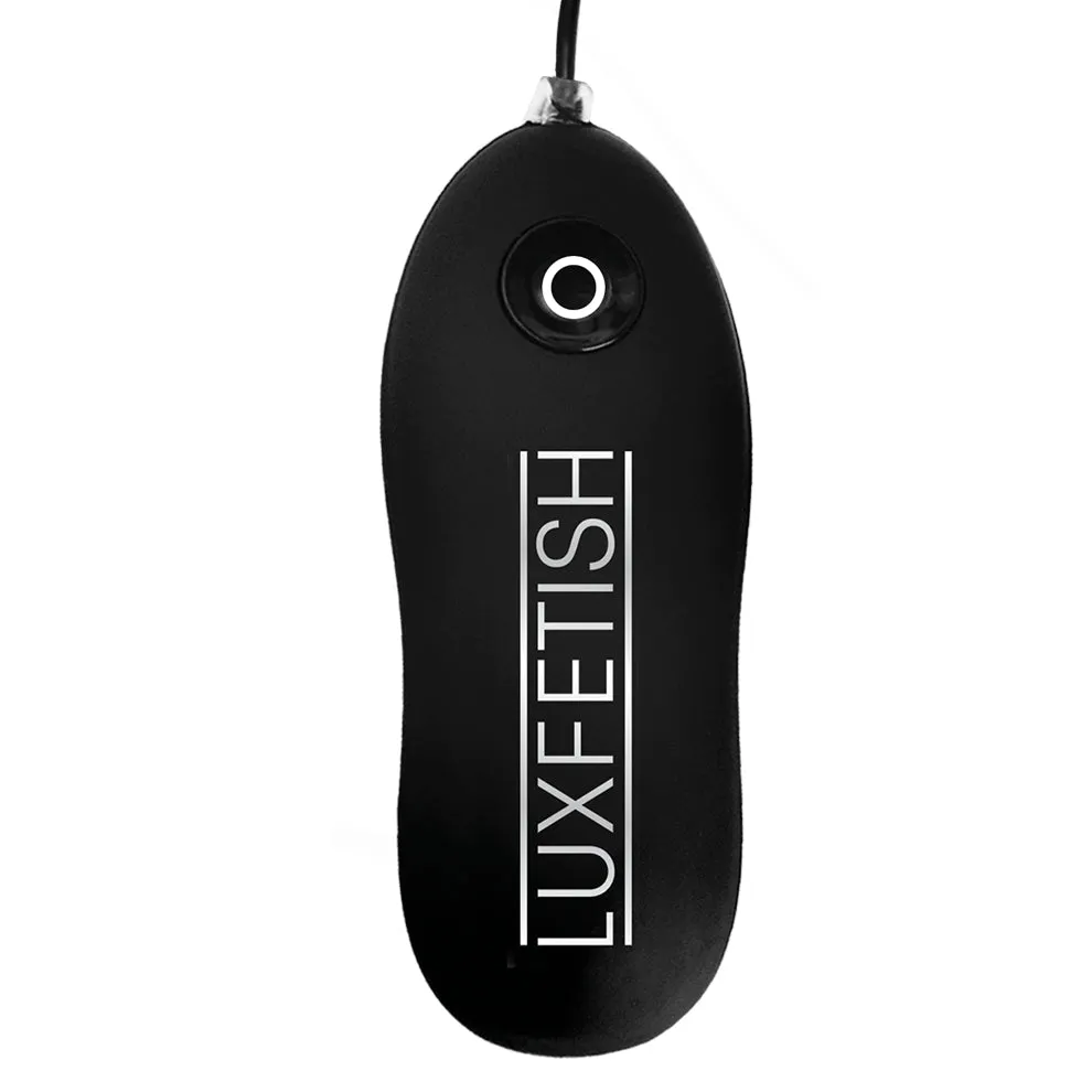 Lux Fetish Vibrating Double Penetration strap-on zwart