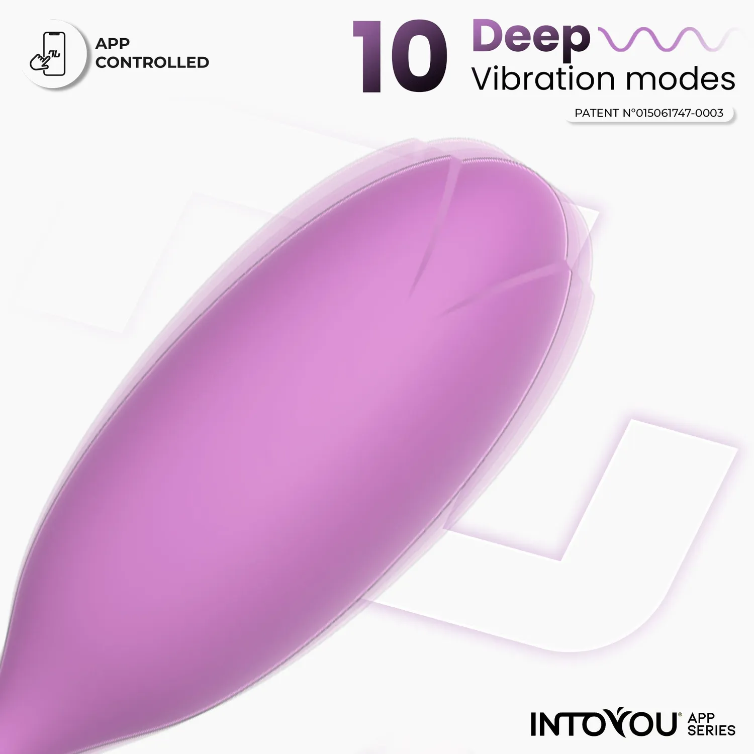 Intoyou Logan Vibratie-ei Paars siliconen