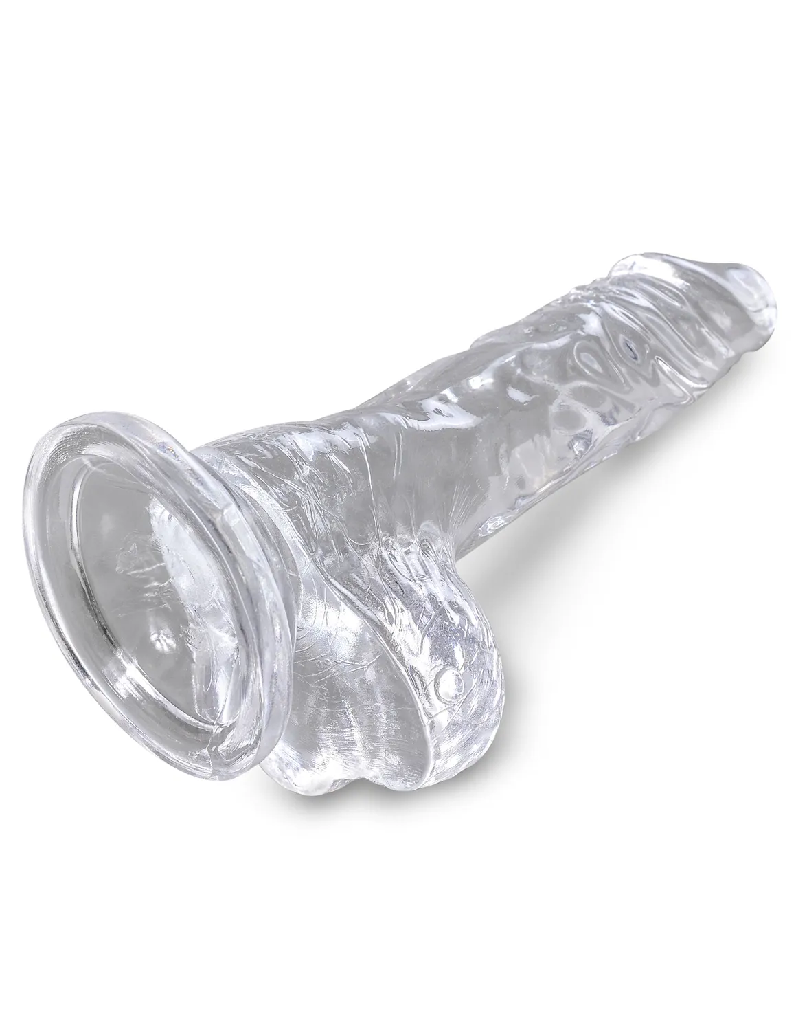 Pipedream King Cock Clear 4 inch dildo transparant met zuignap