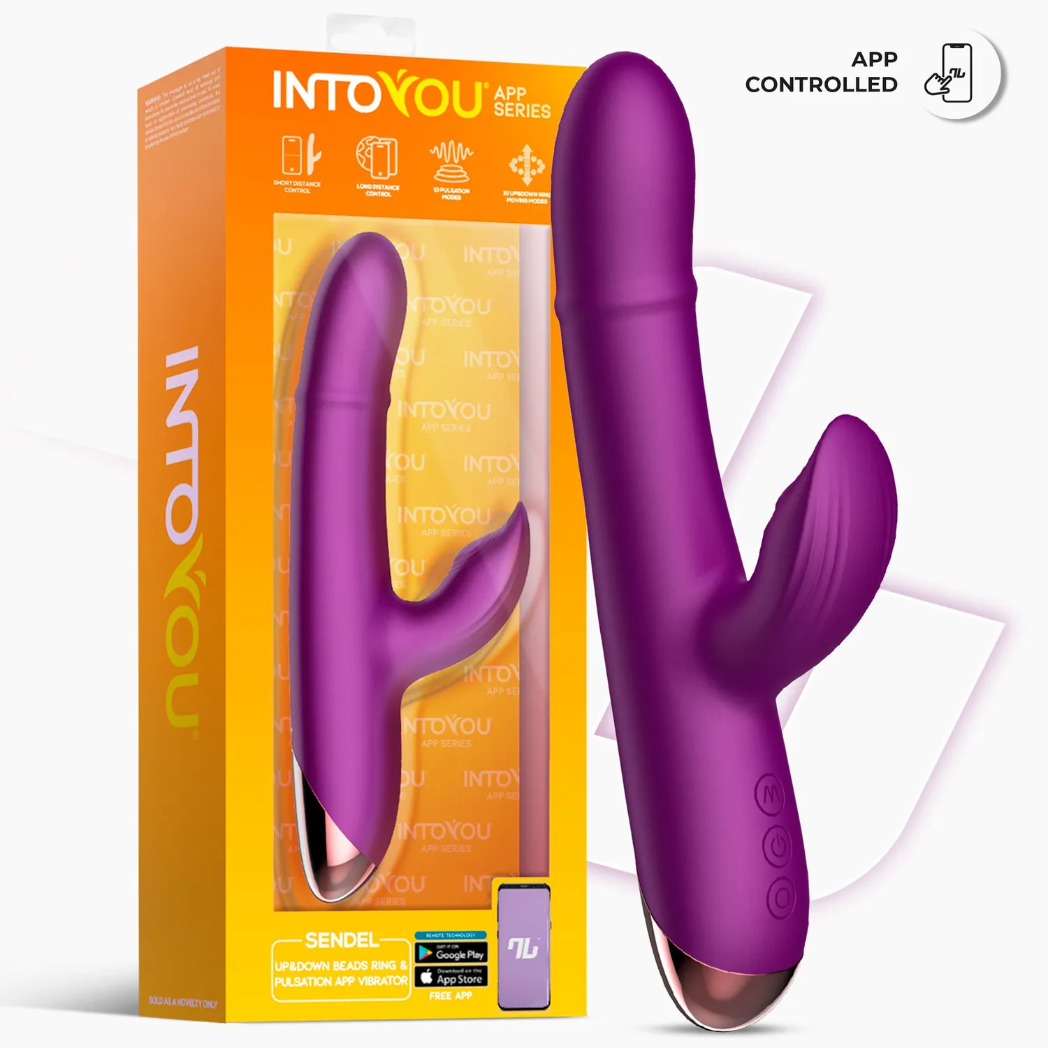 Intoyou Sendel vibrator met app ballen en pulsatie