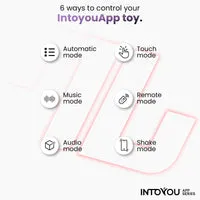 Intoyou APP slipvibrator rood met magneet