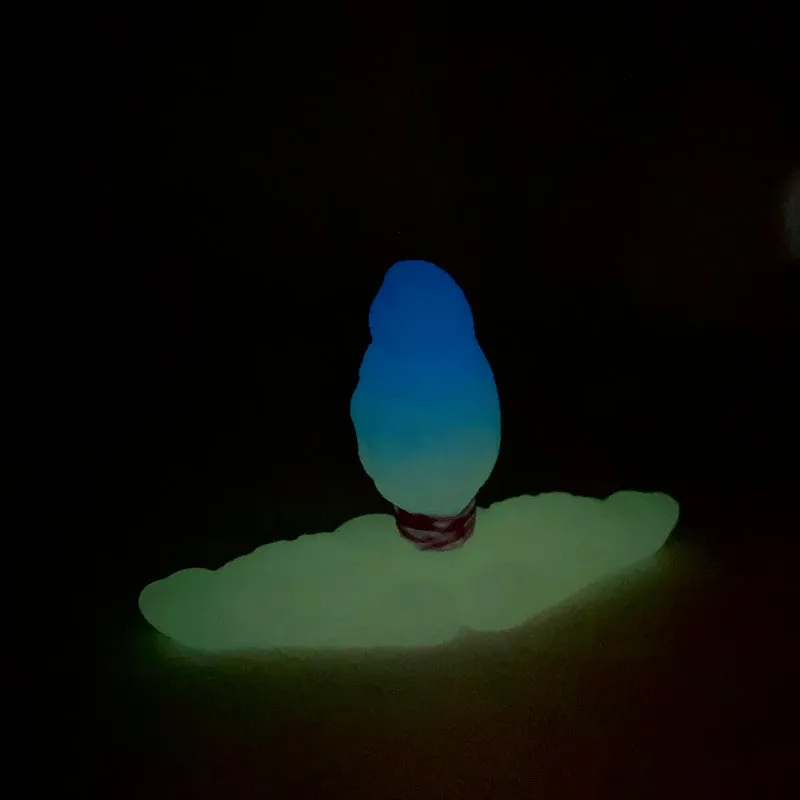 Tentickle Skwee Ice n Glow vaginaplug small met large base