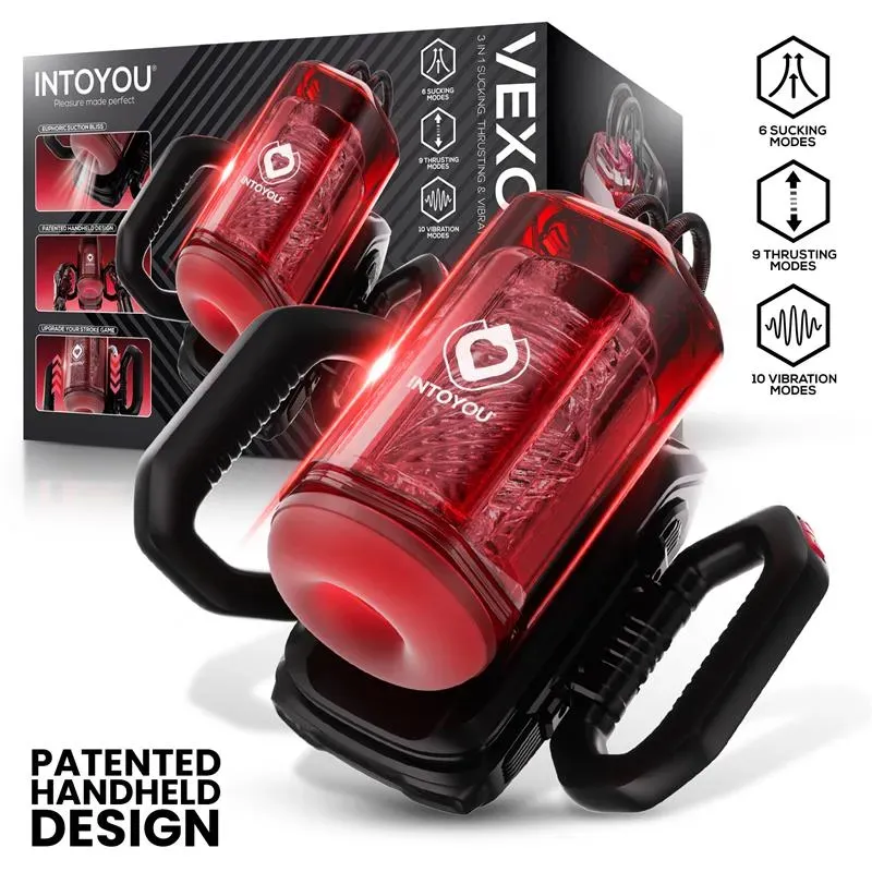 Intoyou Vexor 3-in-1 masturbator zuigend stotend