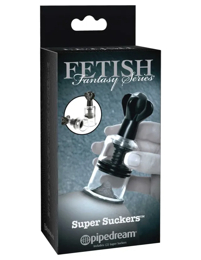 Pipedream Fetish Fantasy Super Suckers tepelzuigers zwart