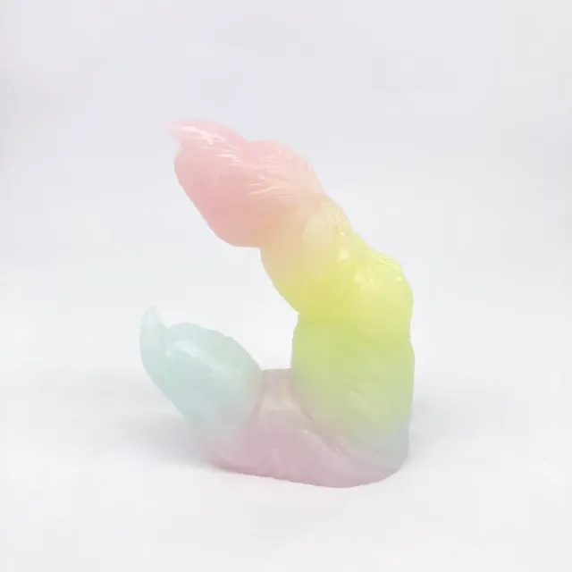Tentickle Wölfing Pastel Shimmer Rainbow dildo mini soft