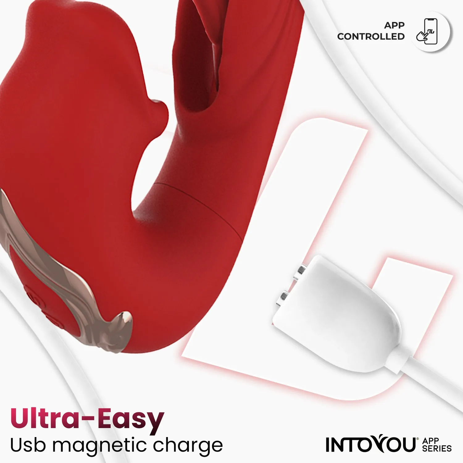 Intoyou Mouty vibrator met app biting en flipping
