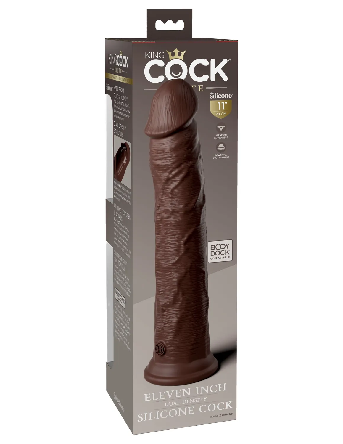 Pipedream King Cock Elite 11 inch dual density dildo silicone