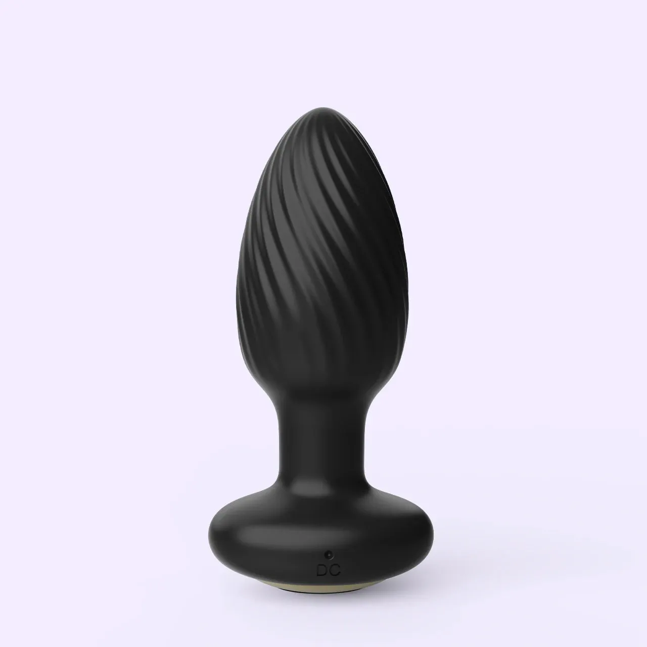 Beisar Pearlconch roterende buttplug zwart trilling