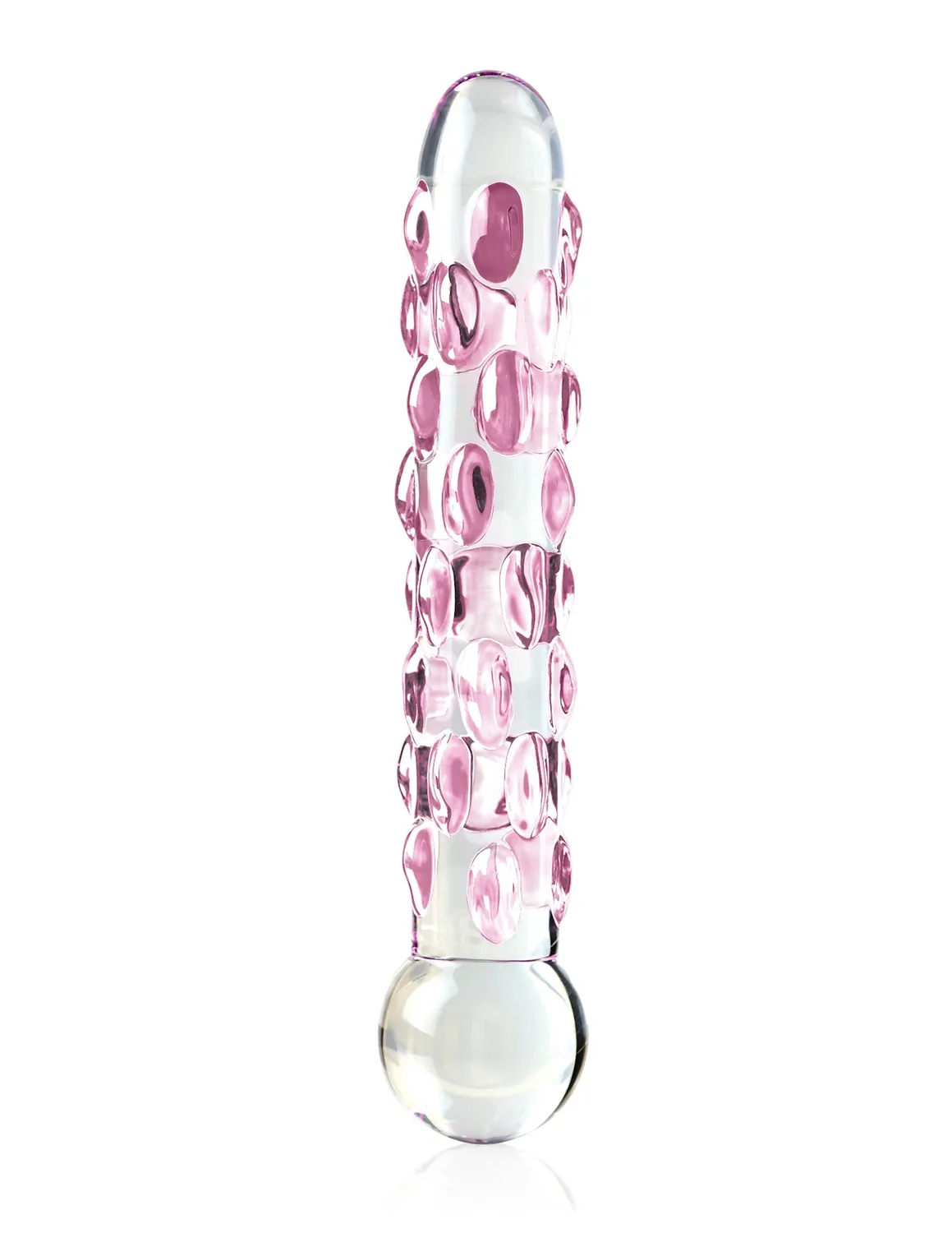 Pipedream Icicles No. 7 glazen dildo transparant roze