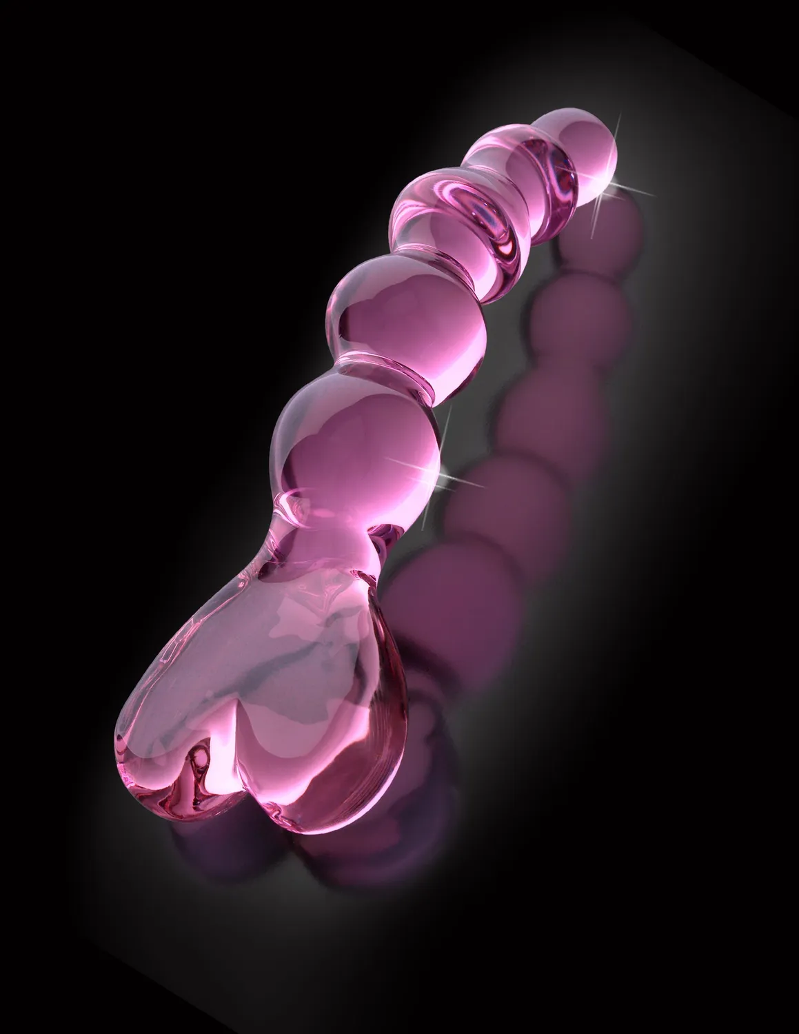 Pipedream Icicles No. 43 glazen dildo roze gebogen