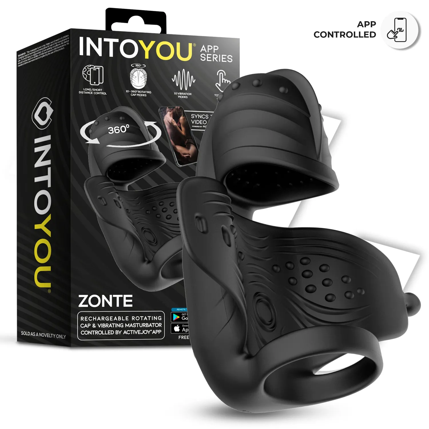 Intoyou Zonte masturbator met rotatie en app