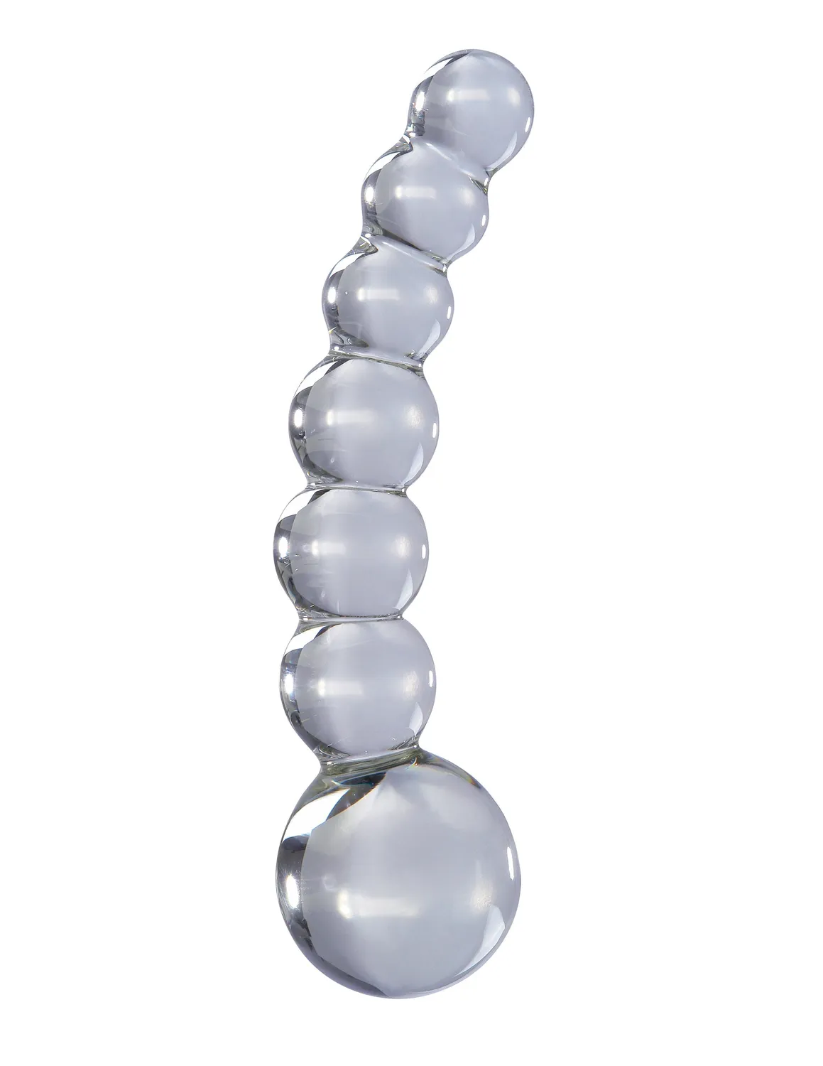 Pipedream Icicles No. 66 glazen dildo kralen transparant