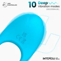 Intoyou Ringo vibrerende penisring blauw met app