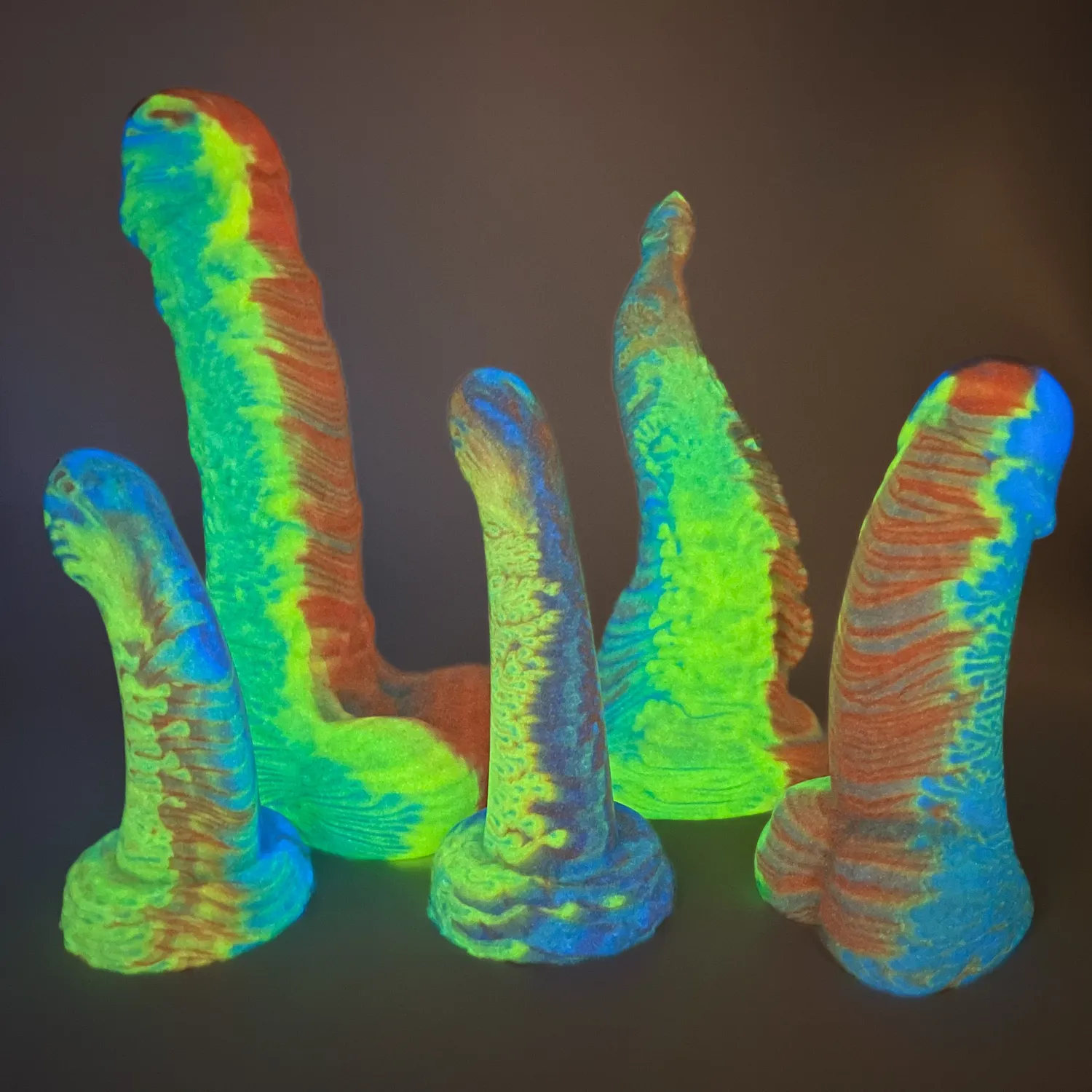 Tentickle Greb Pan Pride dildo medium glow