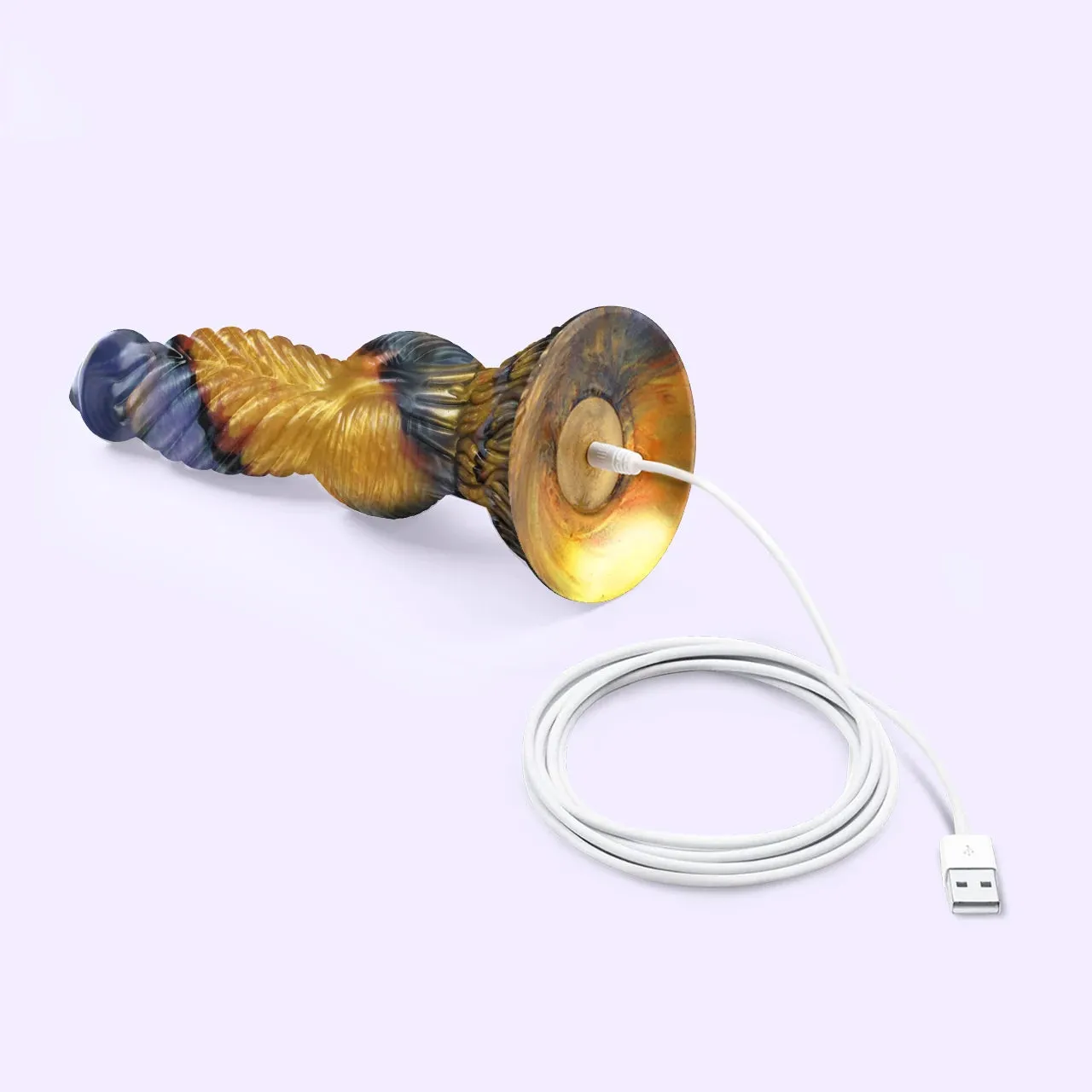 Beisar PhoenixGP PurGold monster dildo paars-goud
