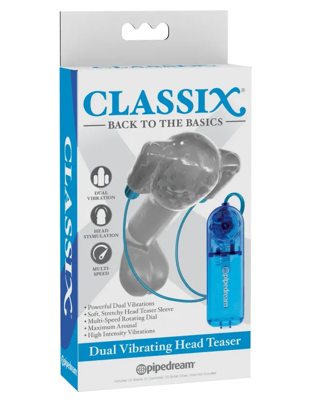 Pipedream Classix Dual Vibrating Head Teaser eikelvibrator