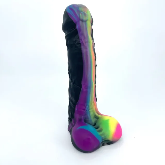 Tentickle Frankie Black Rainbow dildo x-small medium