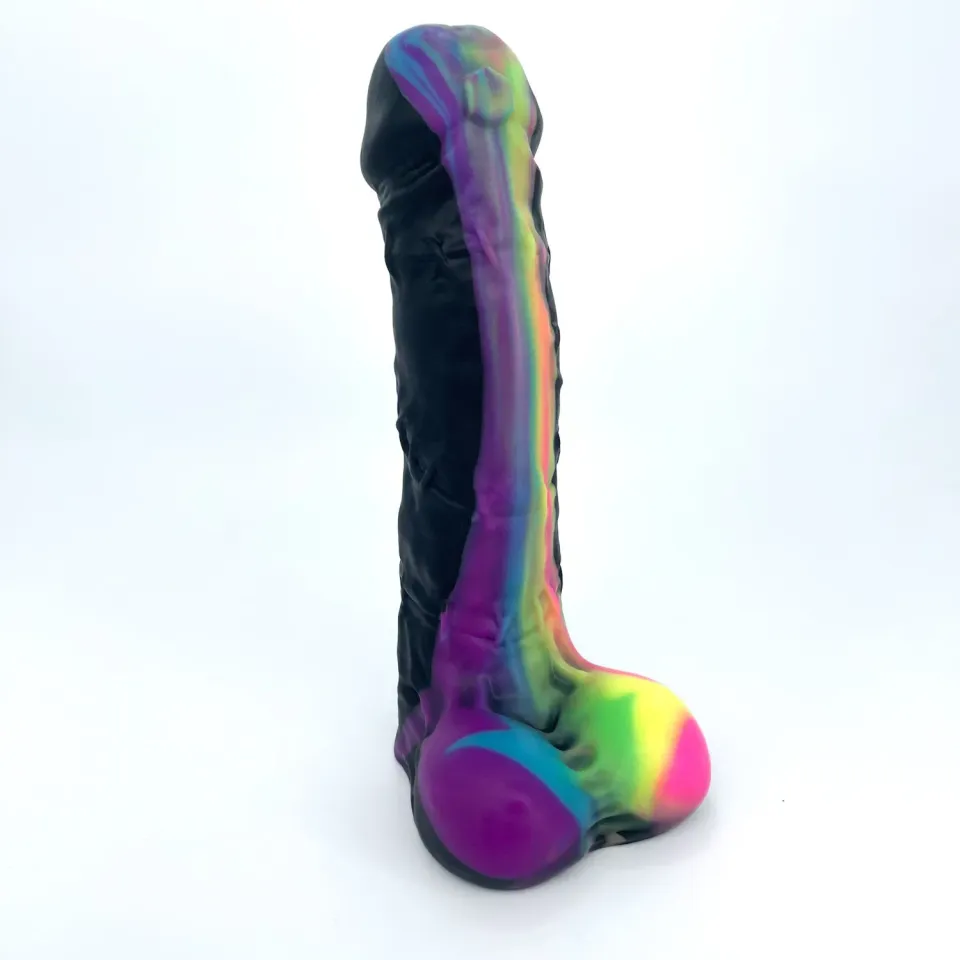 Tentickle Frankie Black Rainbow dildo x-small medium