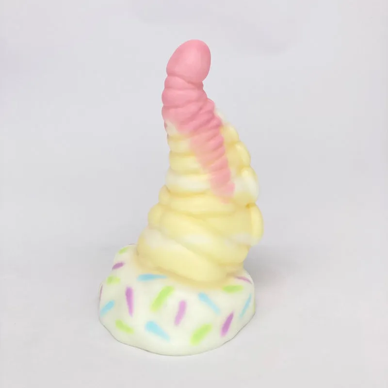 Tentickle Tenton Cake Drip dildo mini soft flop met vlekje