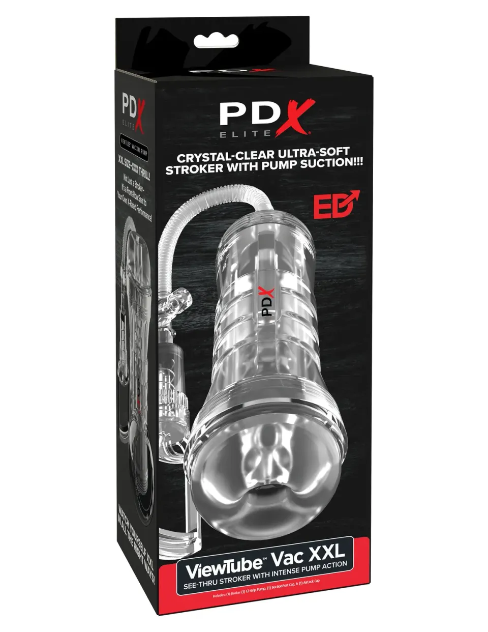 Pipedream ViewTube Vac XXL masturbator met pomp helder