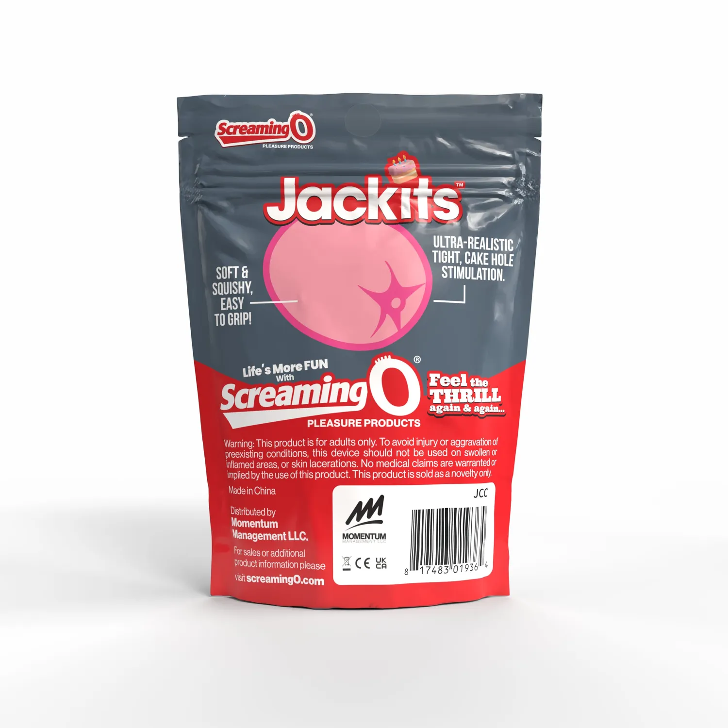 Screaming O Jackits Clapping Cake masturbator roze textuur