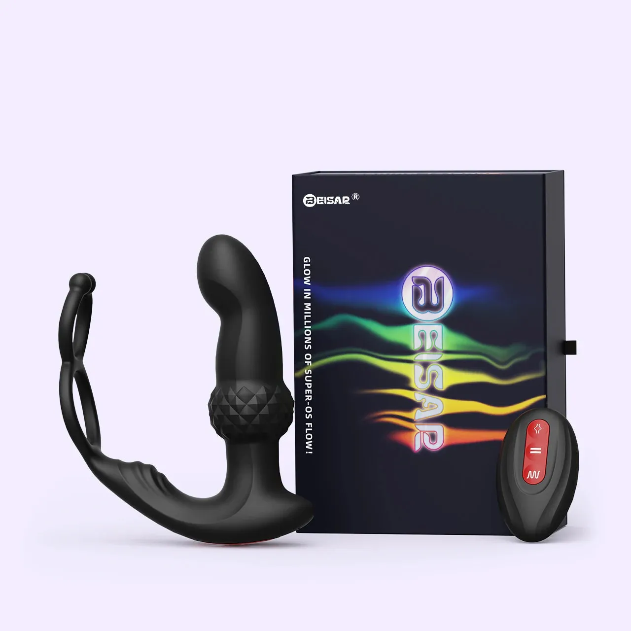 Beisar Super-O Victor prostaat vibrator zwart oscillerend