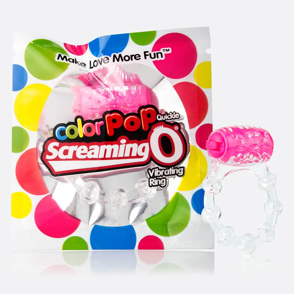 Screaming O ColorPoP Quickie wegwerp vibrerende cockring
