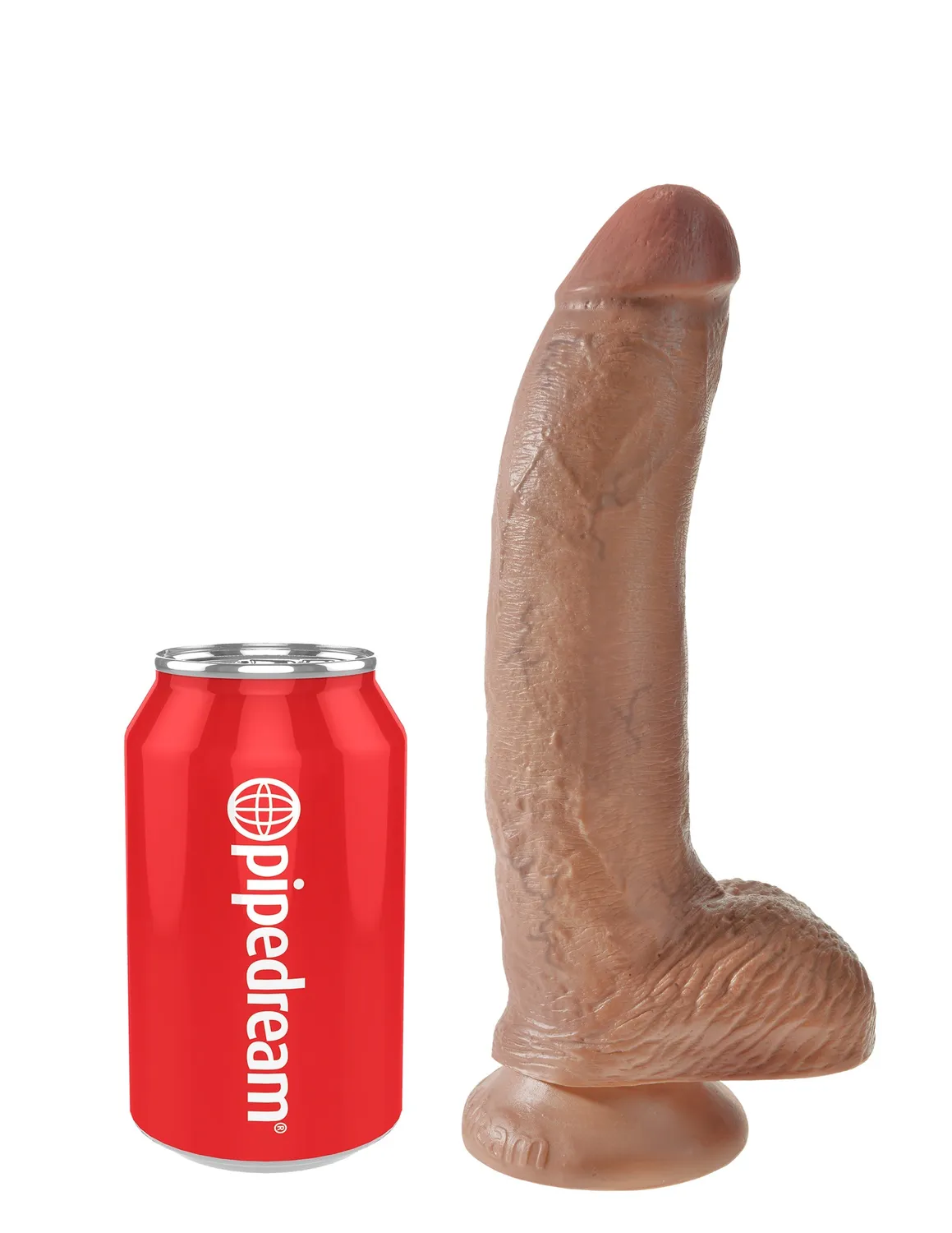 Pipedream King Cock 9 inch dildo met ballen zuignap huidskleur