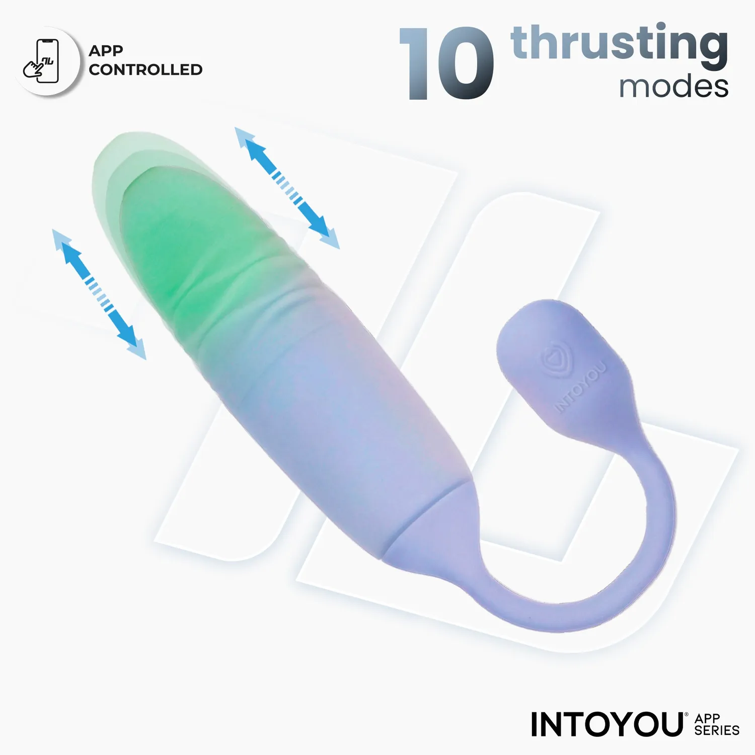 Intoyou NexEgg Motion vibrerend ei lila pistache thrusting