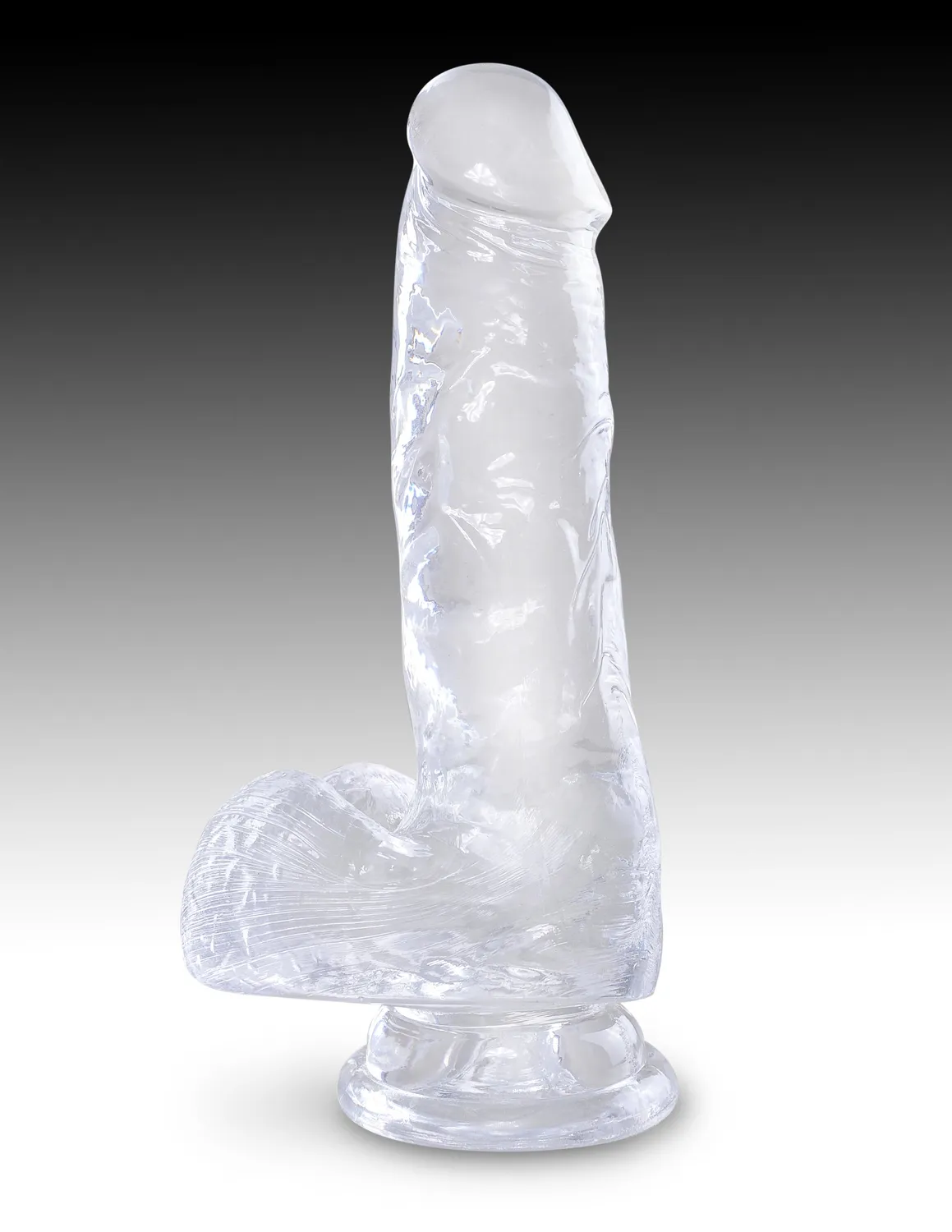Pipedream King Cock 6 inch dildo transparant met zuignap