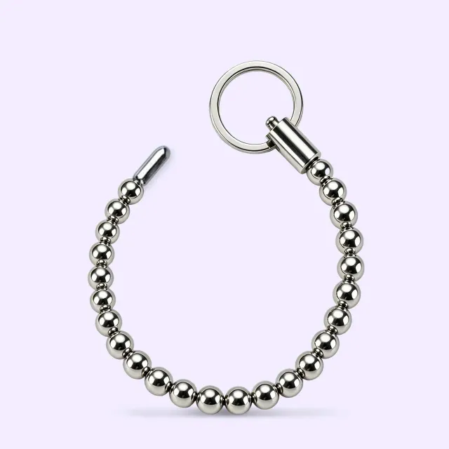 Beisar Priapus urethrasound 4 mm satin silver rvs