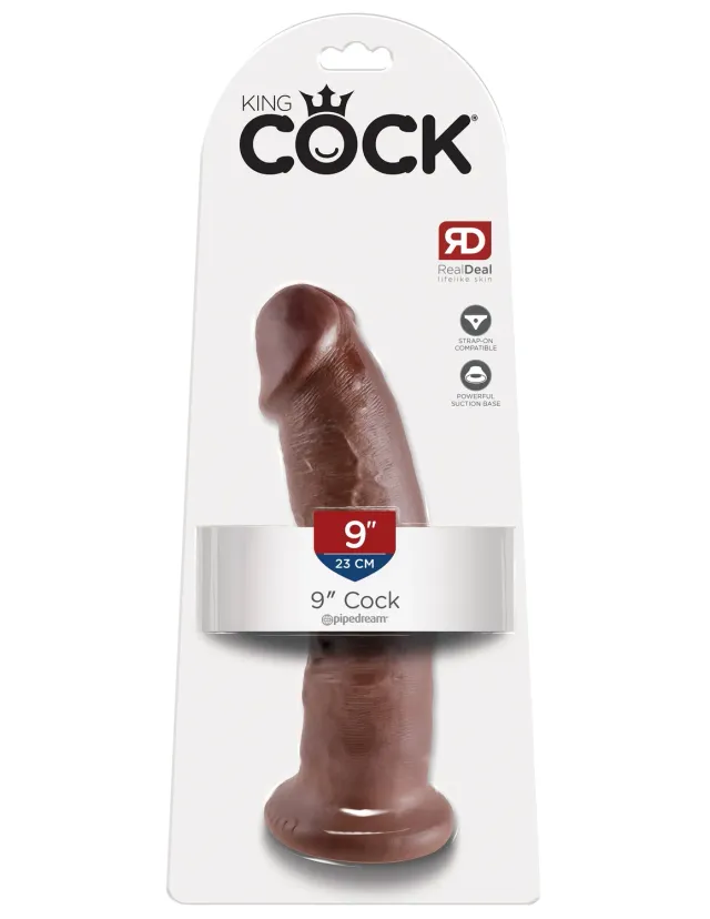 Pipedream King Cock 9 inch dildo bruin realistisch