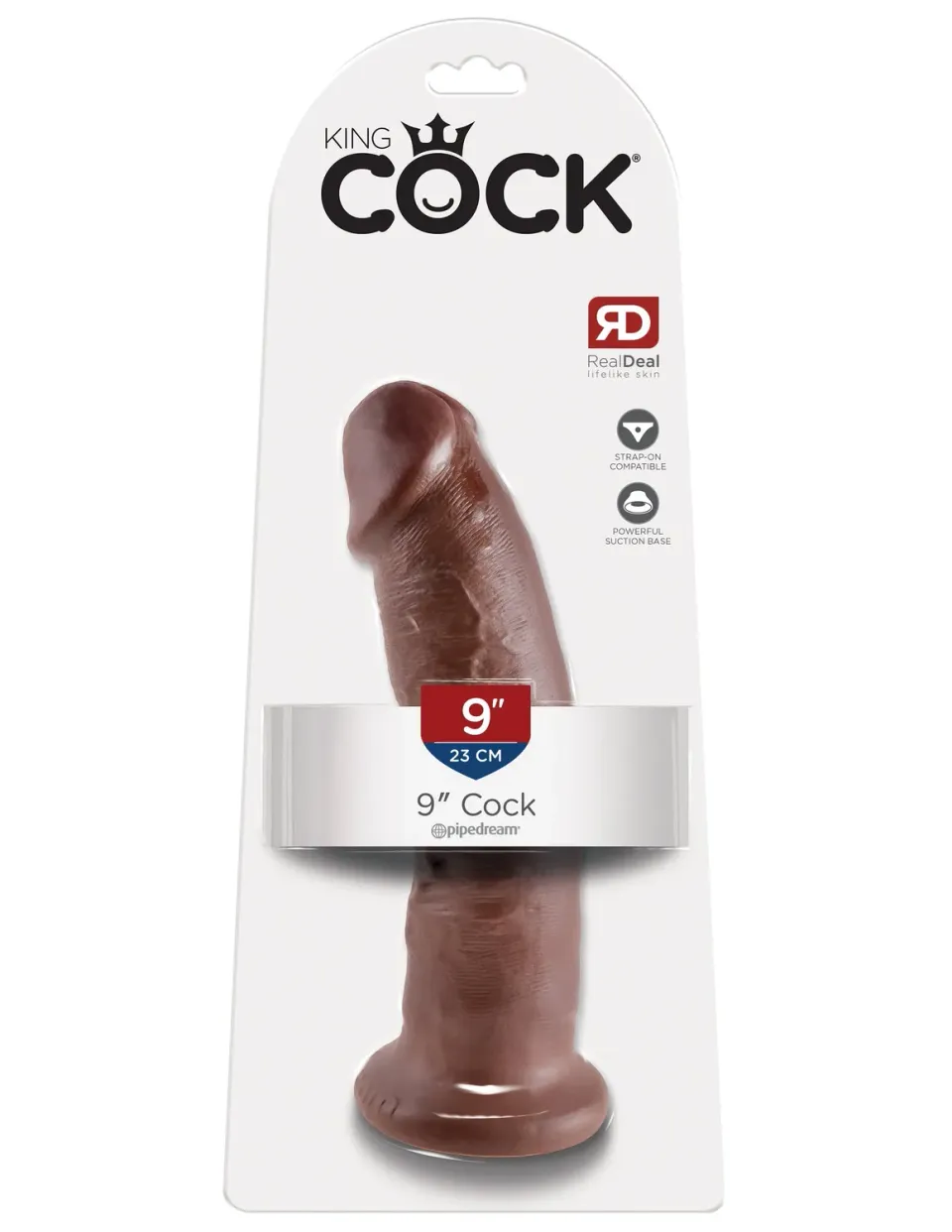 Pipedream King Cock 9 inch dildo bruin realistisch