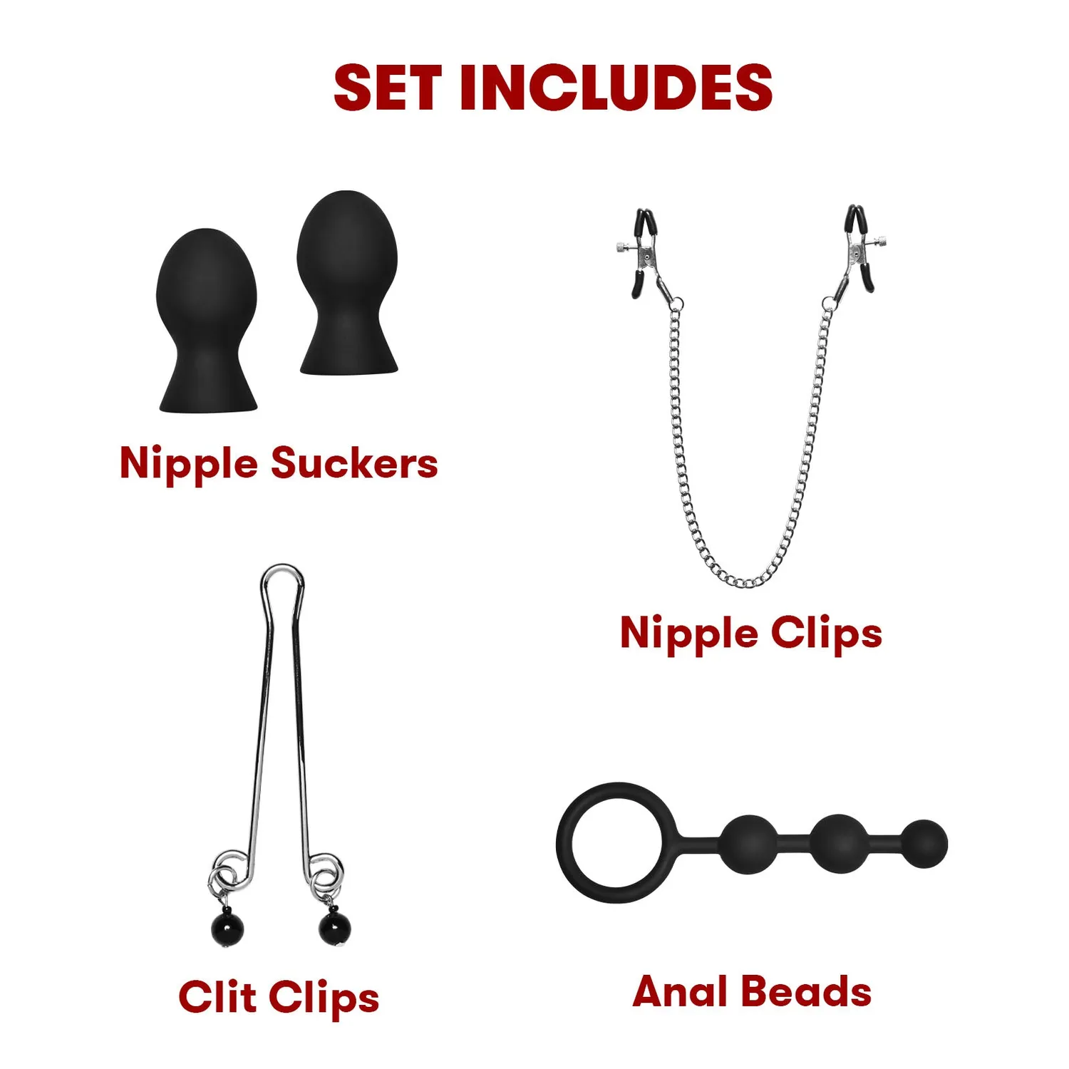 Lux Fetish Bondage In-A-Box bed restraint set 20-delig
