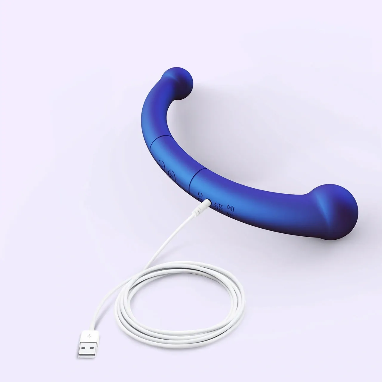 Beisar Crescent vibrator parelmoer blauw prostaat