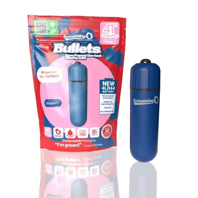 Screaming O 4T Tickle Tease bullet vibrator strawberry – hoog kietelend