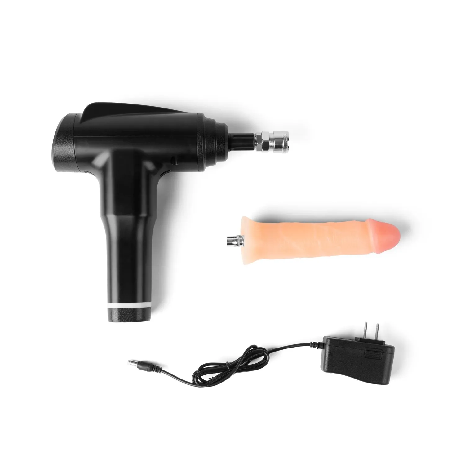 Lux Fetish Rechargeable Handheld sexmachine met dildo