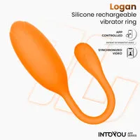 Intoyou Logan vibrerend ei oranje met appbediening